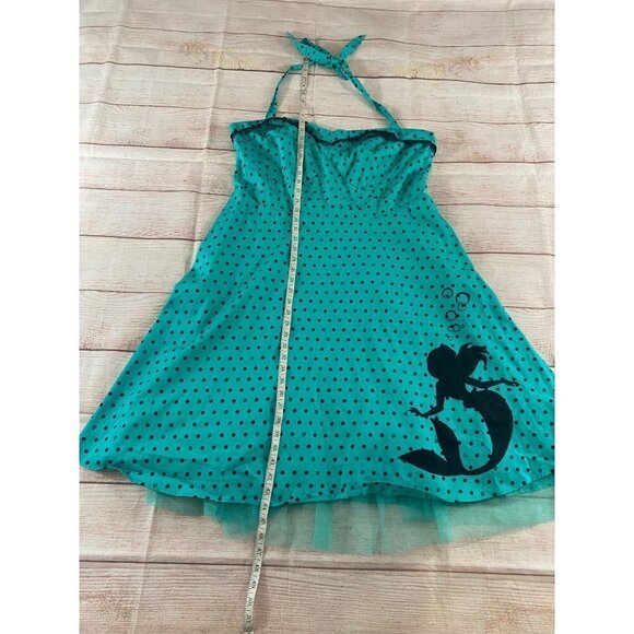 Disney Hot Topic Women's The Little Mermaid Shell Dot Print Dress - 20 - Picture 6 of 16